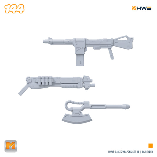 144WS-033 ZK Weapons Set 03 (Set of 3 Weapons) 1/144