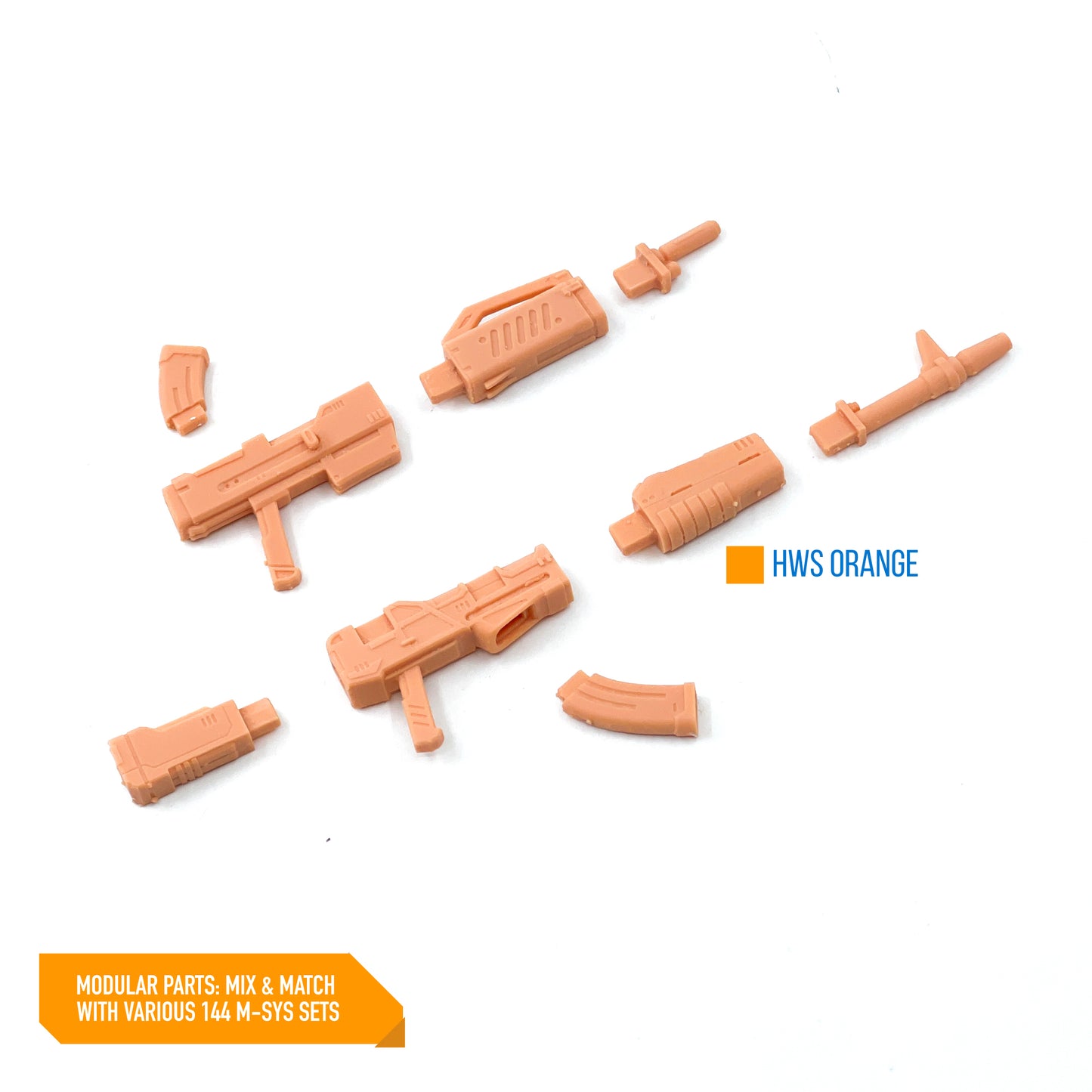 144WS-034 Ballistic Weapons Set 03 (Set of 2 Weapons) 1/144