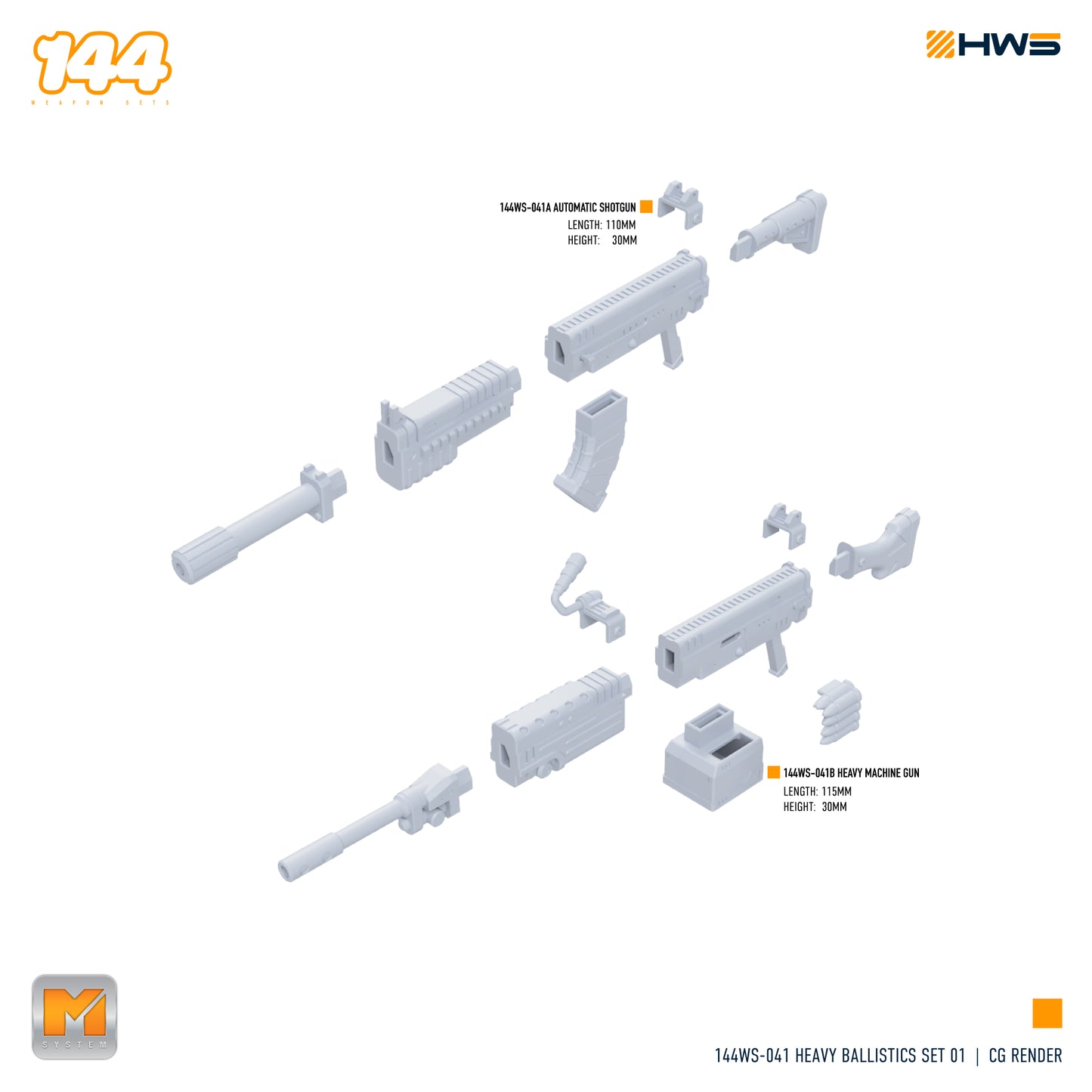 HWS 144WS-041 Heavy Ballistics Set 01 