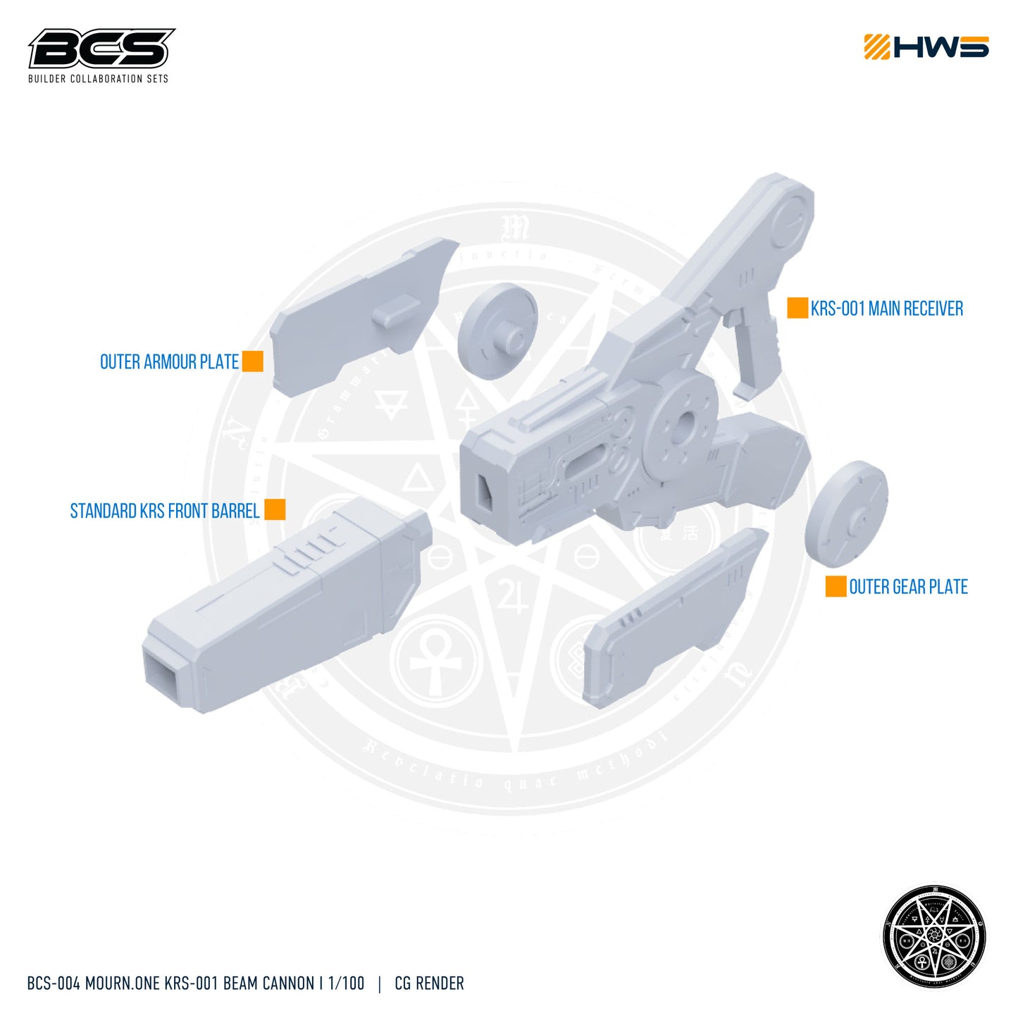 BCS-004 Mourn.one KRS-001 Beam Cannon Set 1/100