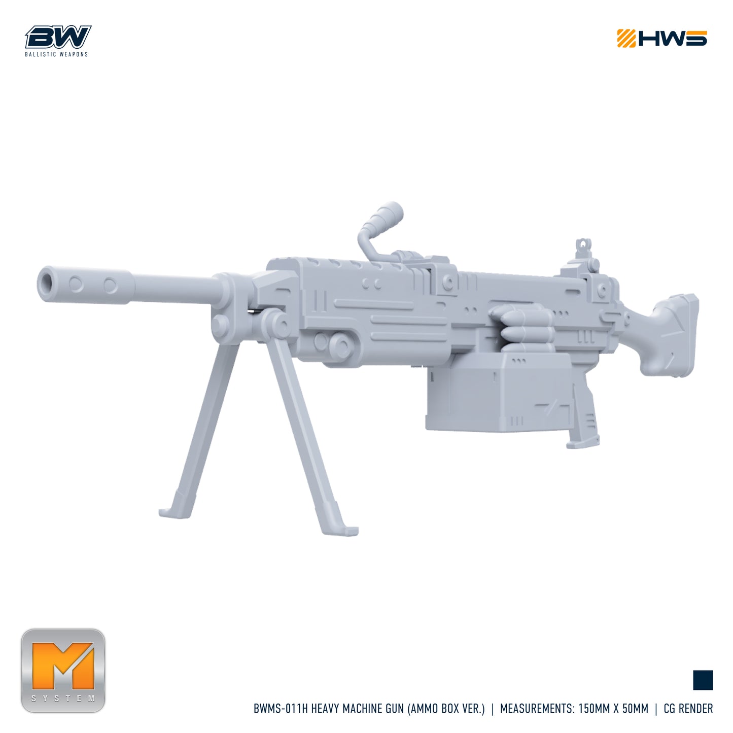 HWS BWMS-011H Heavy Machine Gun (Ammo Box Ver.)