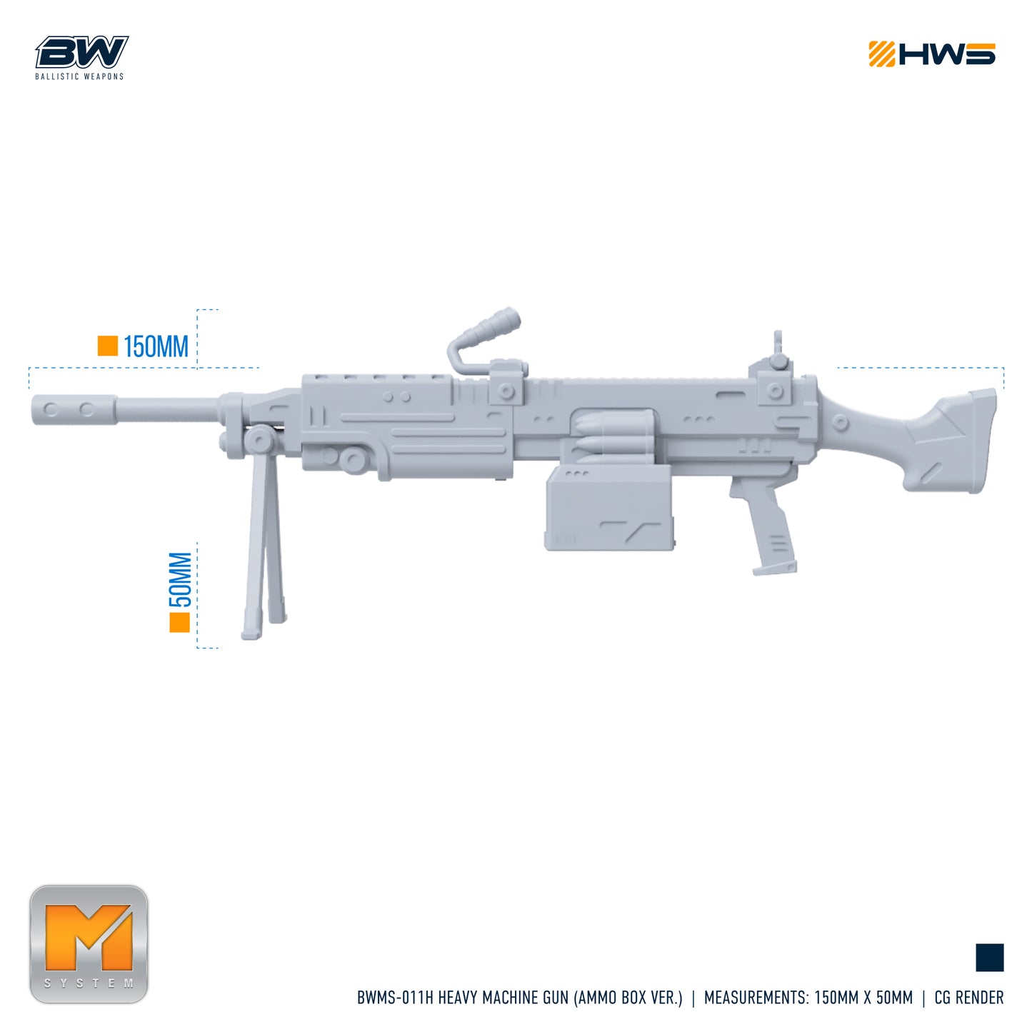 HWS BWMS-011H Heavy Machine Gun (Ammo Box Ver.)