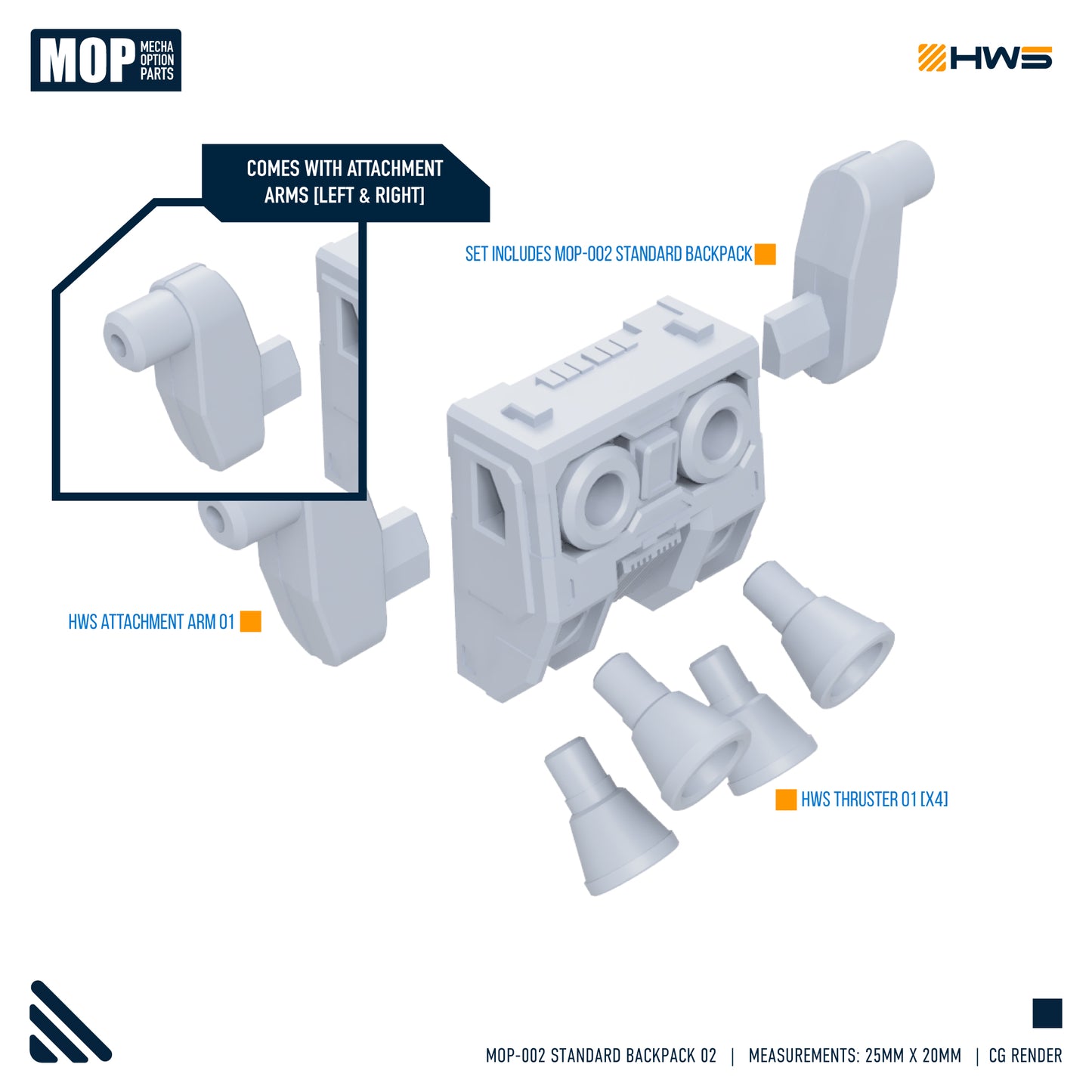 MOP-006 Origin Overhead Cannons 01 1/144