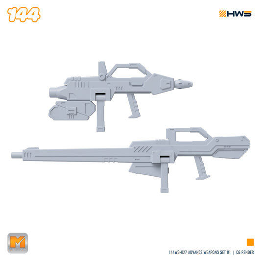 144WS-027 Advance Weapons Set 01 (Set of 2 Weapons) 1/144