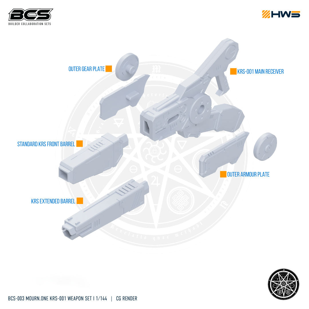 HWS BCS-003 Mourn.one KRS-001 Weapon Set 1/144