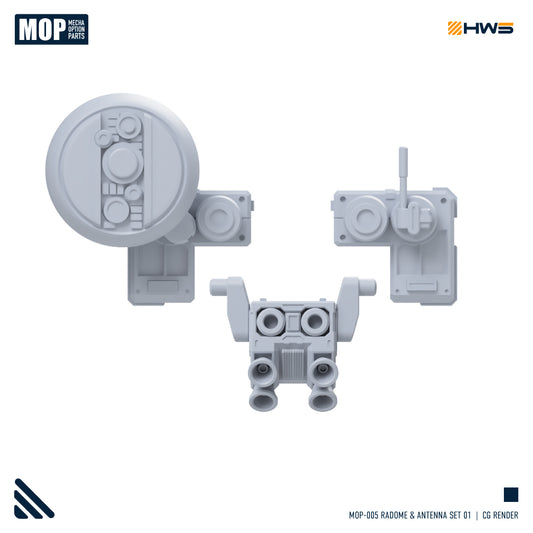 HWS MOP-005 Radome & Antenna Set 01 1/144 1