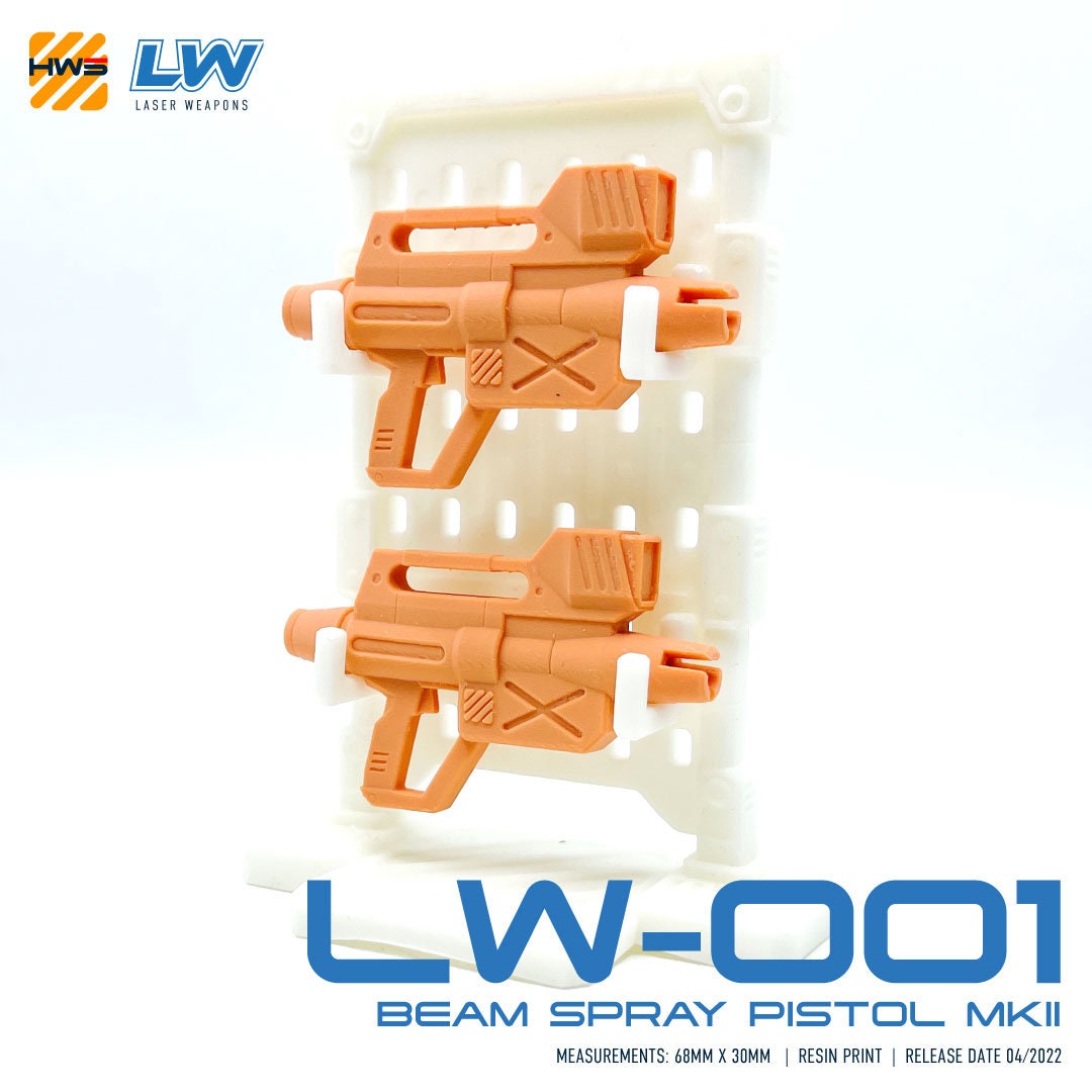 LW-001 Beam Spray Pistol MKII (Set of 2) 1/100