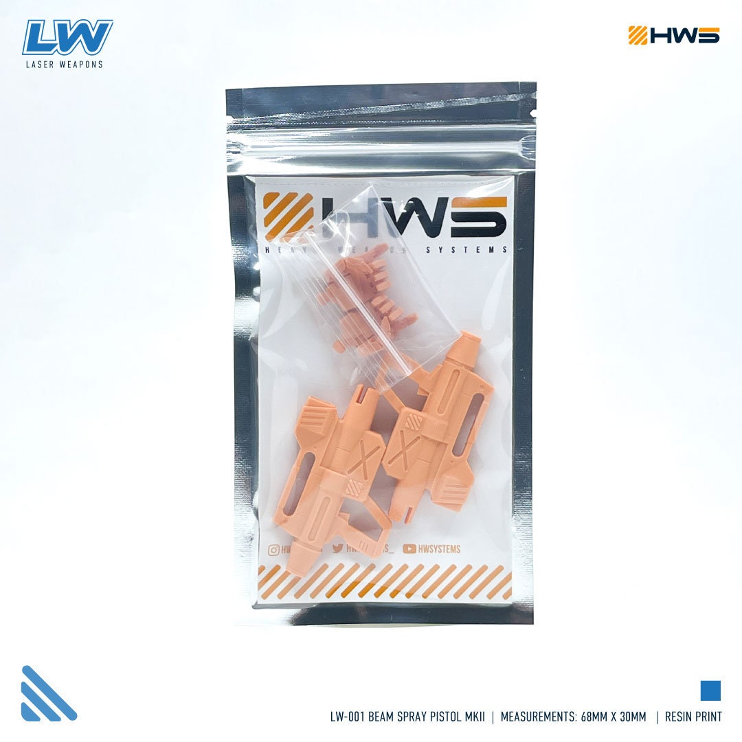 LW-001 Beam Spray Pistol MKII (Set of 2) 1/100