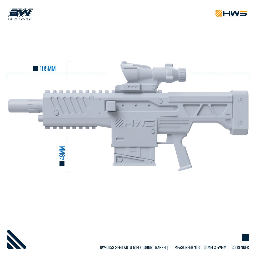 BW-005S Semi Auto Rifle [Short Barrel] 1/100