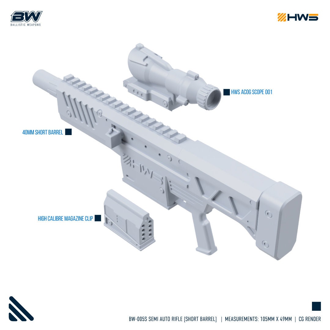 BW-005S Semi Auto Rifle [Short Barrel] 1/100