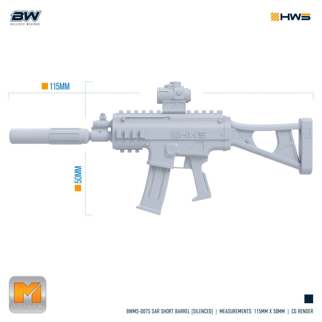 BWMS-007S SAR Short Barrel [Silenced] 1/100