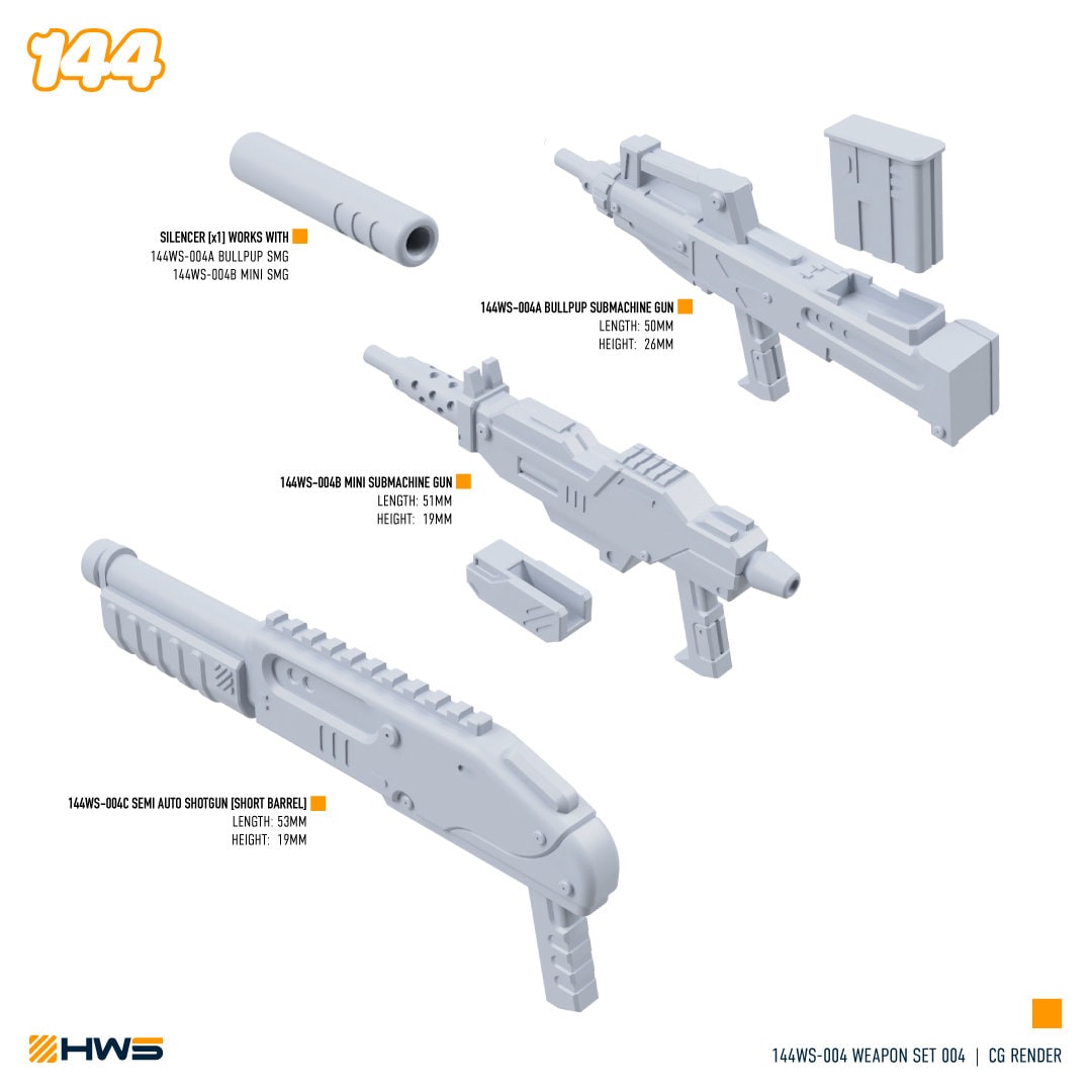 HWS 144WS-004 Weapon Set 004 1/144