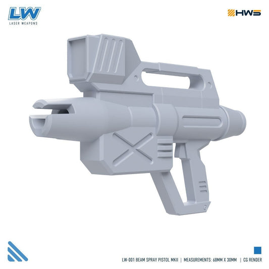 LW-001 Beam Spray Pistol MKII (Set of 2) 1/100