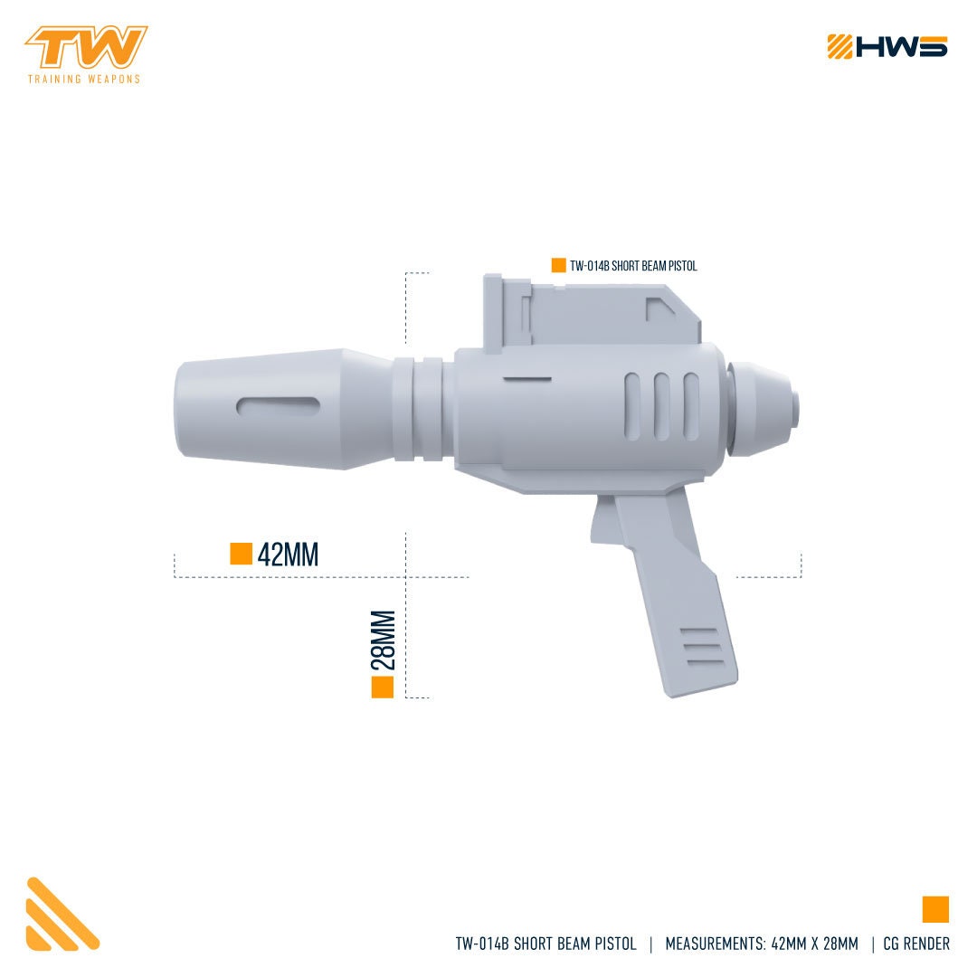 TW-014 Beam Pistol Set (Set Of 2 Weapons) 1/100