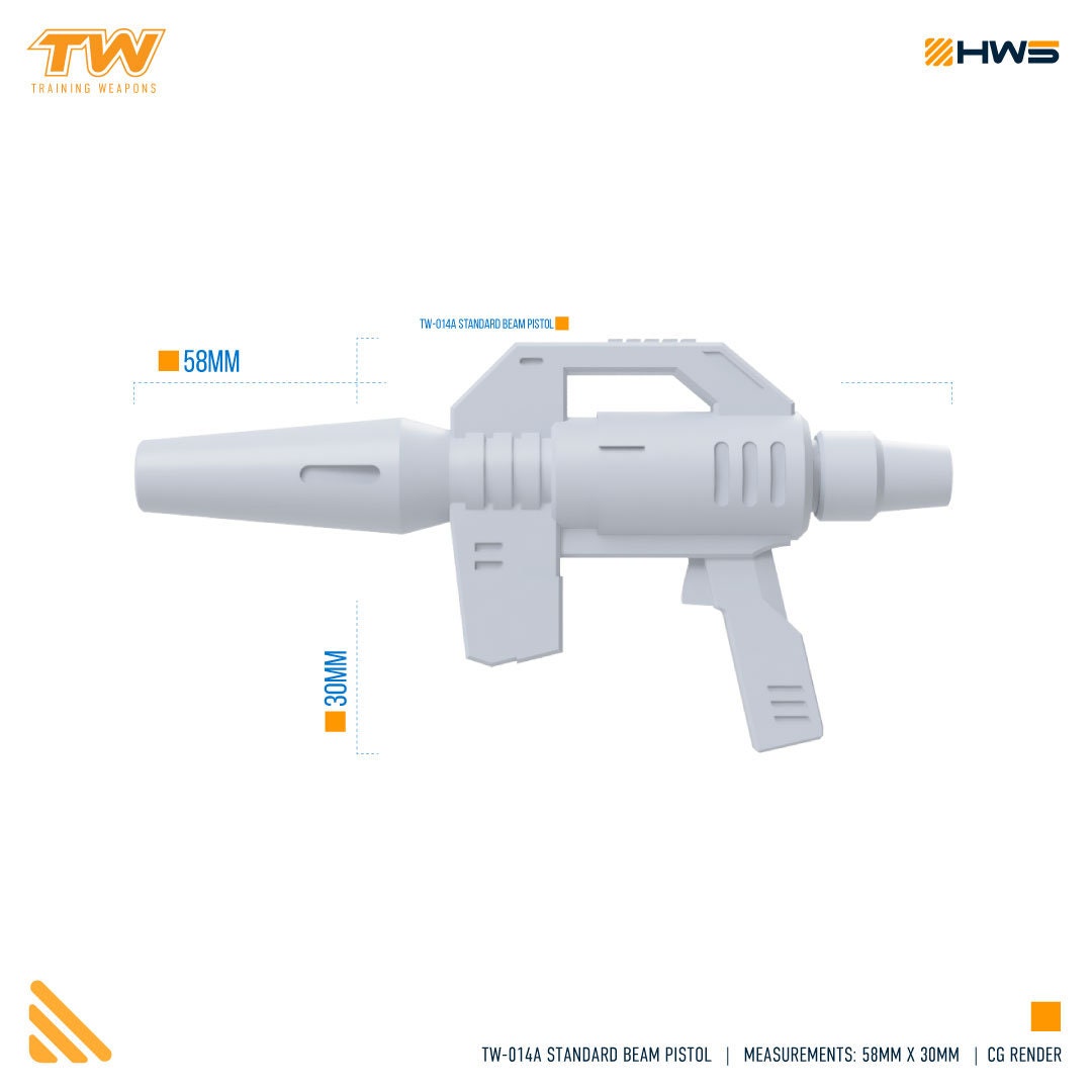 TW-014 Beam Pistol Set (Set Of 2 Weapons) 1/100