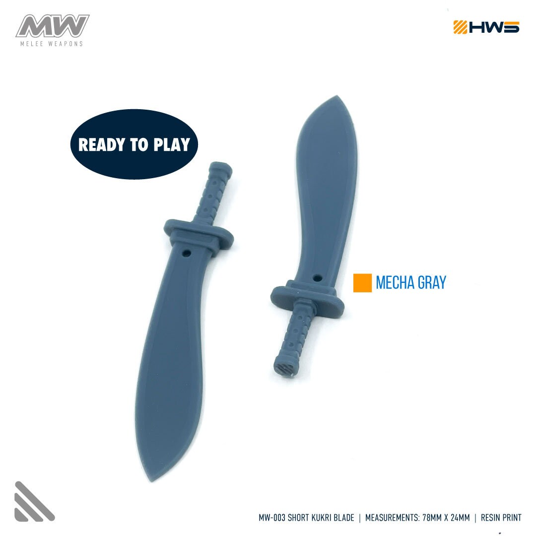 MW-003 Short Kukri Blade (Set Of 2) 1/100