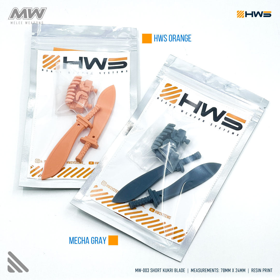 MW-003 Short Kukri Blade (Set Of 2) 1/100