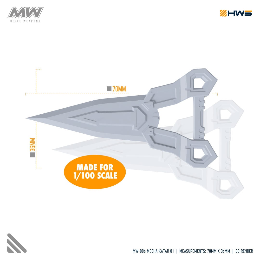 MW-006 Mecha Katar 01 (Set Of 2) 1/100