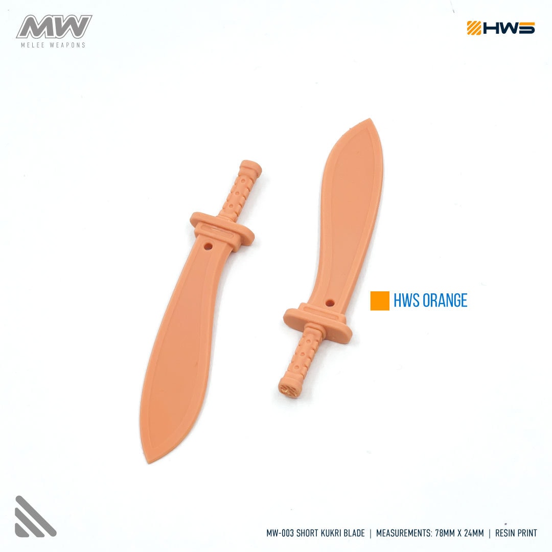 MW-003 Short Kukri Blade (Set Of 2) 1/100